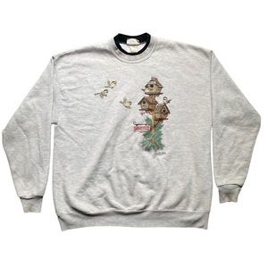 GREY VINTAGE CREWNECK SWEATER